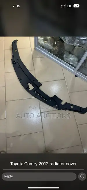 Photo - Toyota Camry 2012 Radiator Cover