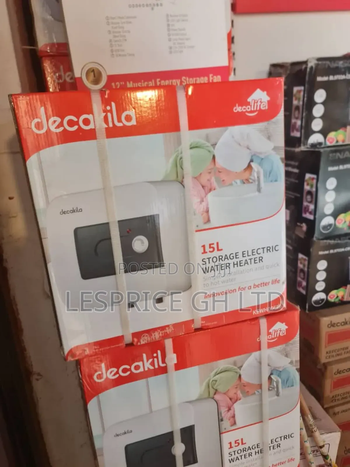 Durable Tank: Decakila 15l Water Heater!