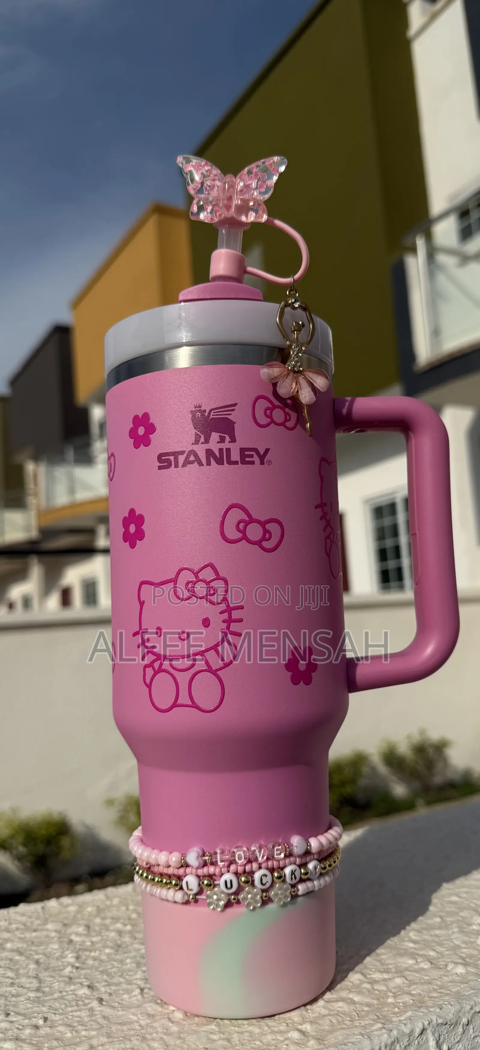 Peony Kitty Stanley 40oz With Accessories