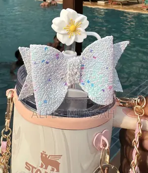 Rose Quartz Swirl Stanley Tumbler 40oz With Accessories