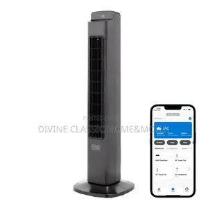 Black+Decker 36” Smart Digital Tower Fan, 5 Speed Settings