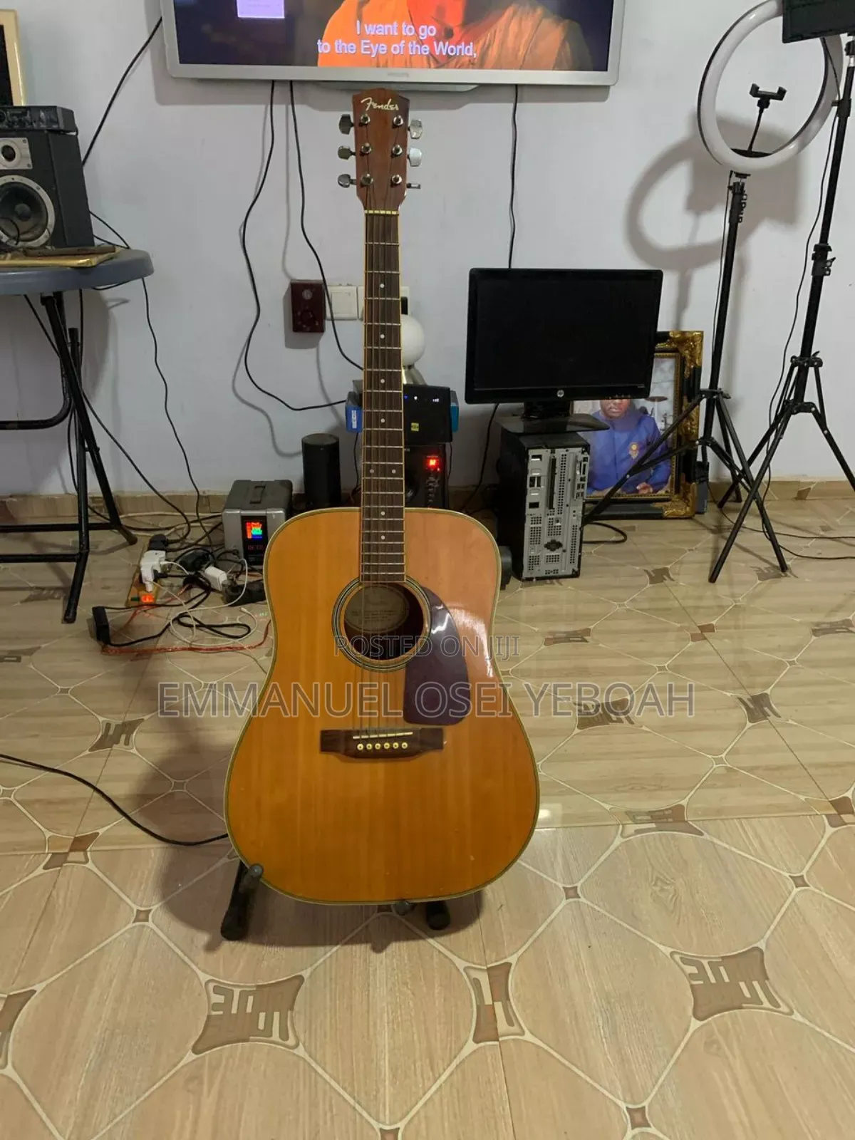 Fender Acoustic Guitar With Bag