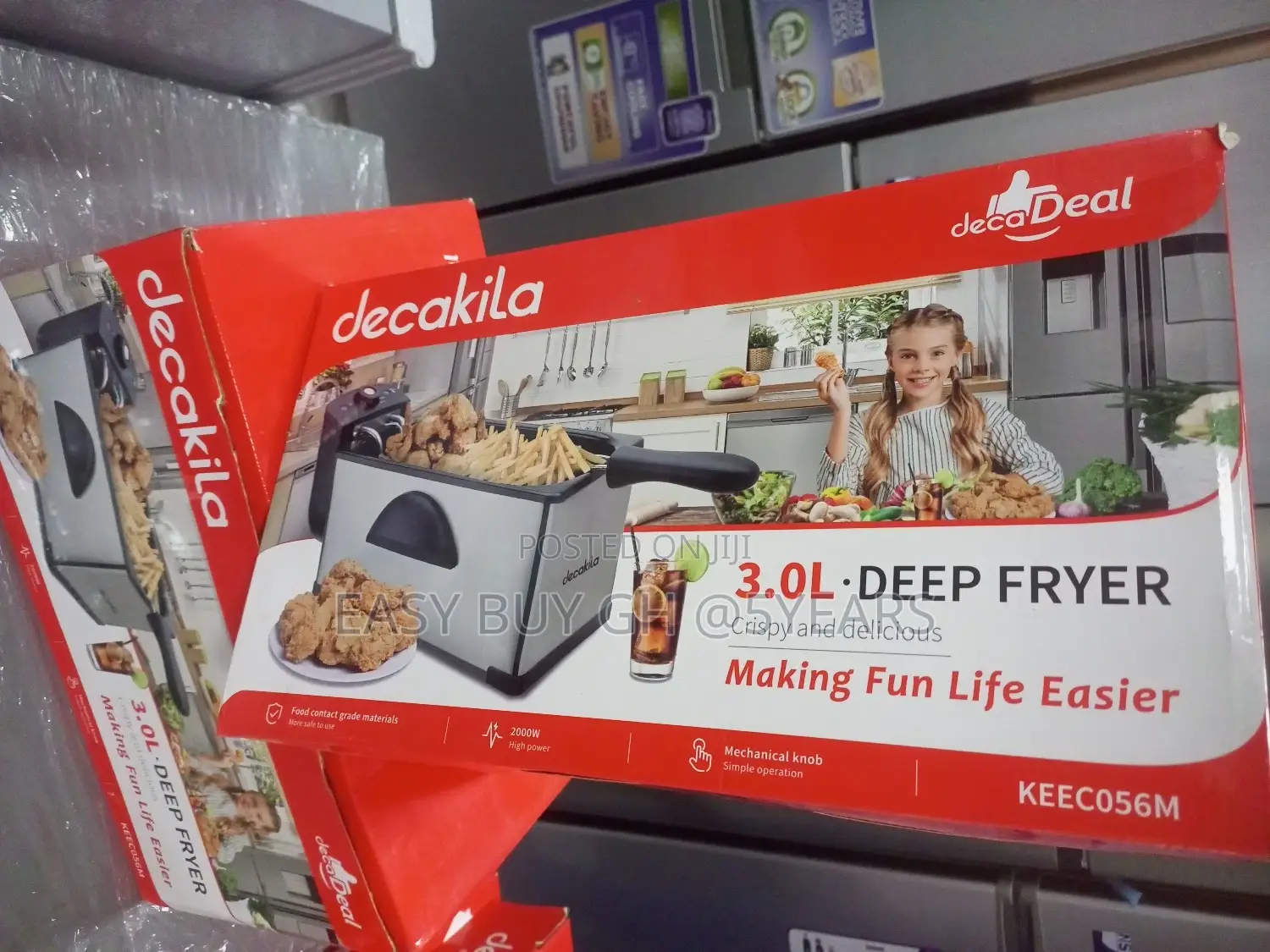 Easy and Fast Acting Decakila Keeco56m Deep Fryer