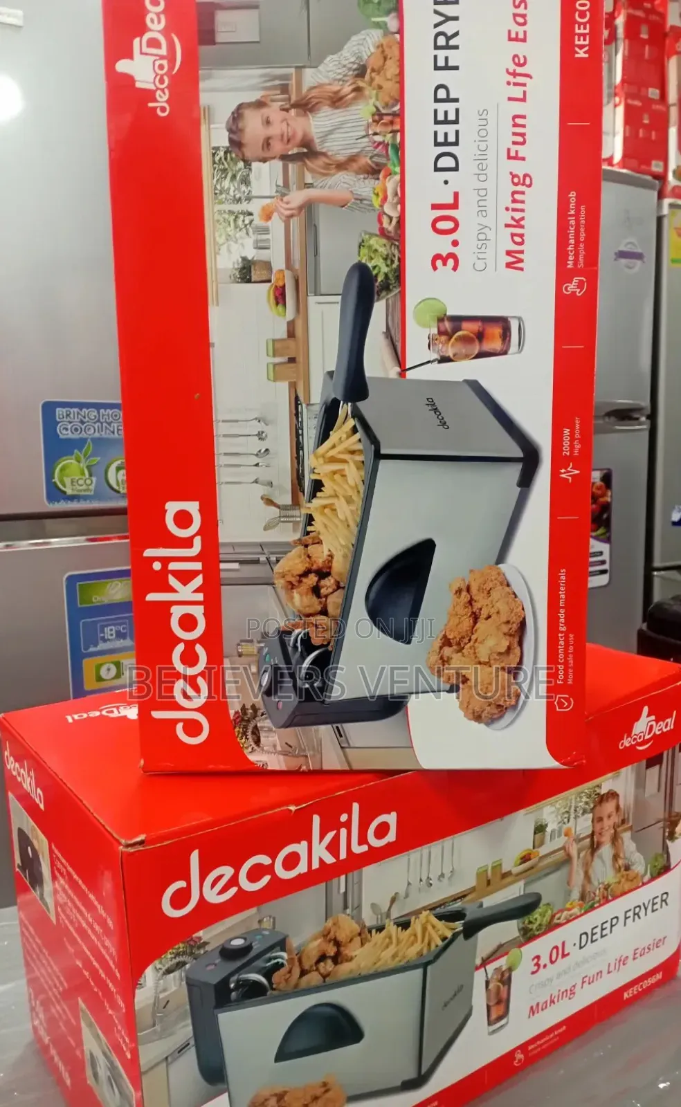 Easy Use 3.0l Deep Fryer Decakila Deep Fryer Decakila