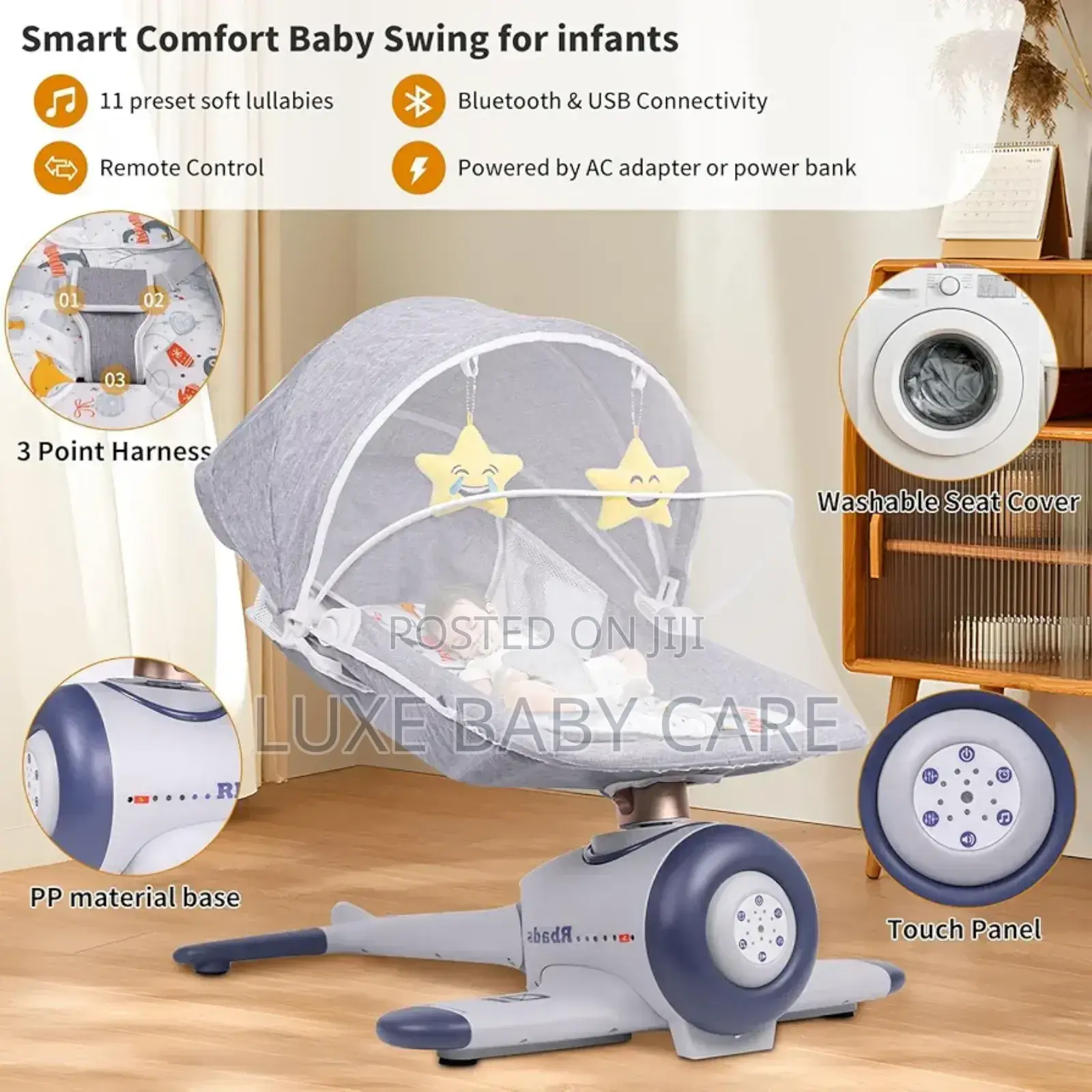 Airplane Shaped Electric Swing/ Baby Rocking Chair