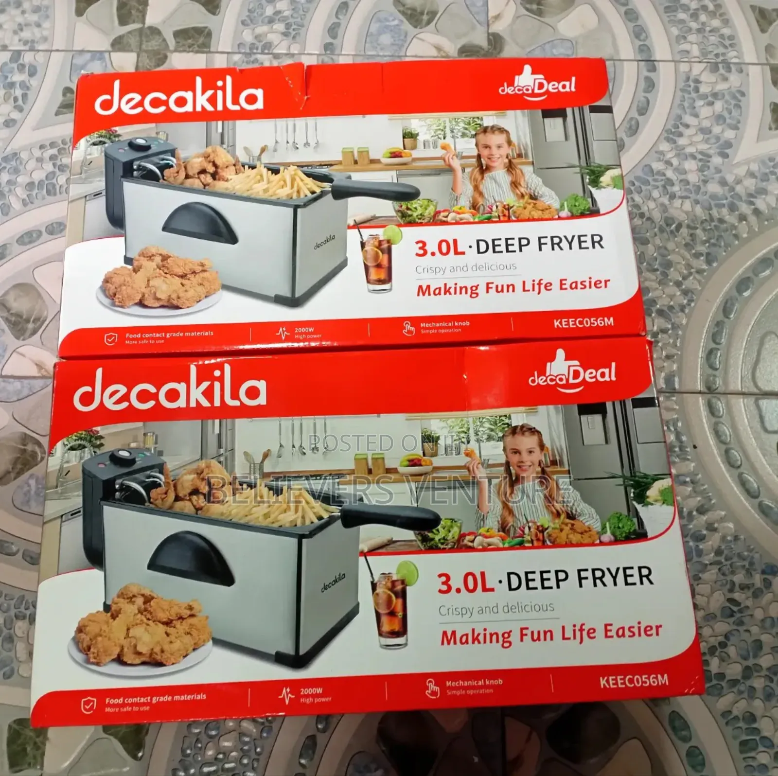 Happy Home Decakila Appliance Deep Fryer Deep Fryer 3.0l