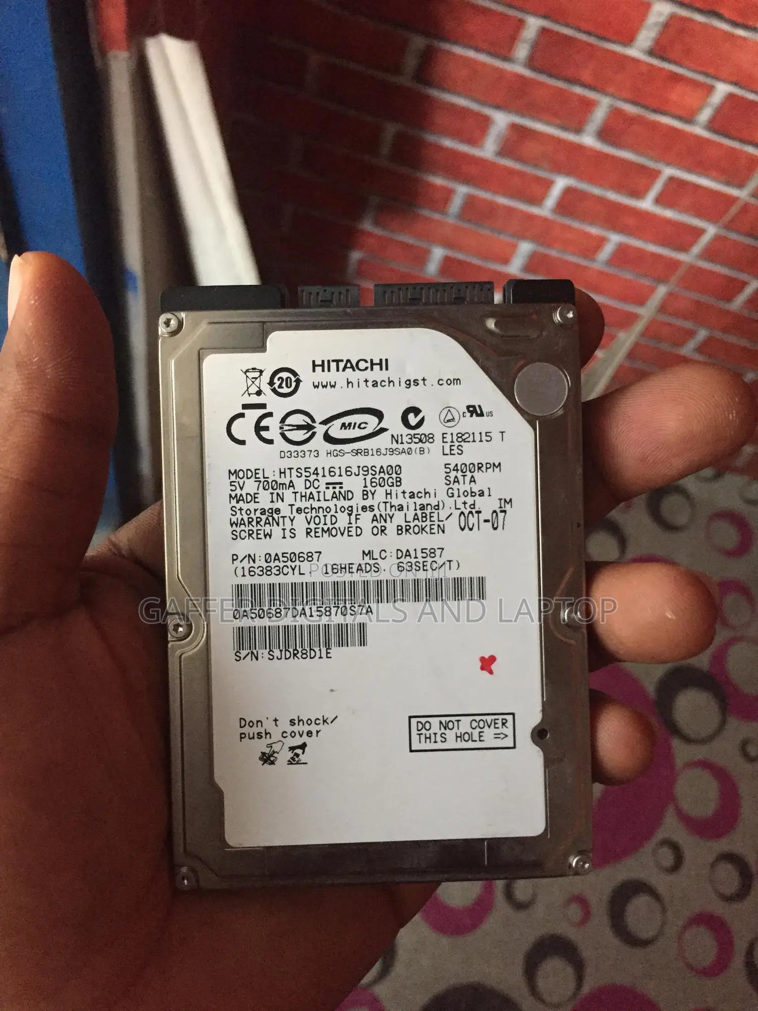 160GB HDD In Good Condition