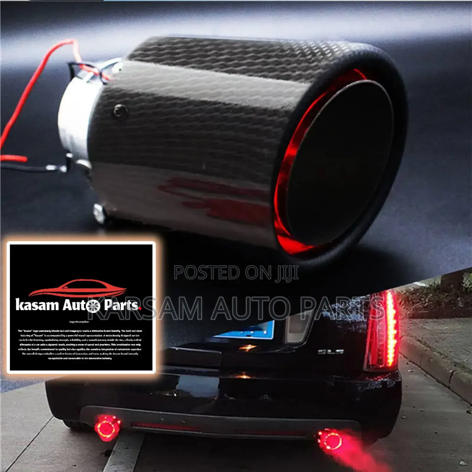 Car Exhaust With Light on It