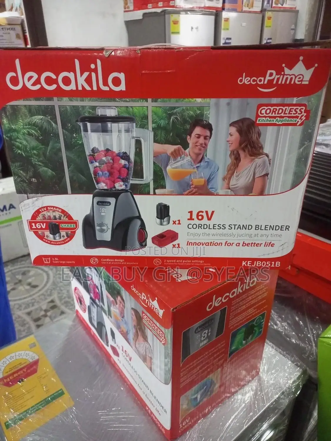 Attractive Decakila Cordless Stand 16v Blender