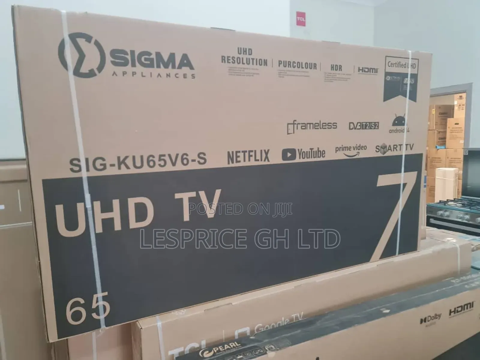 Sigma 65" Android Tv With Smart Remote Control