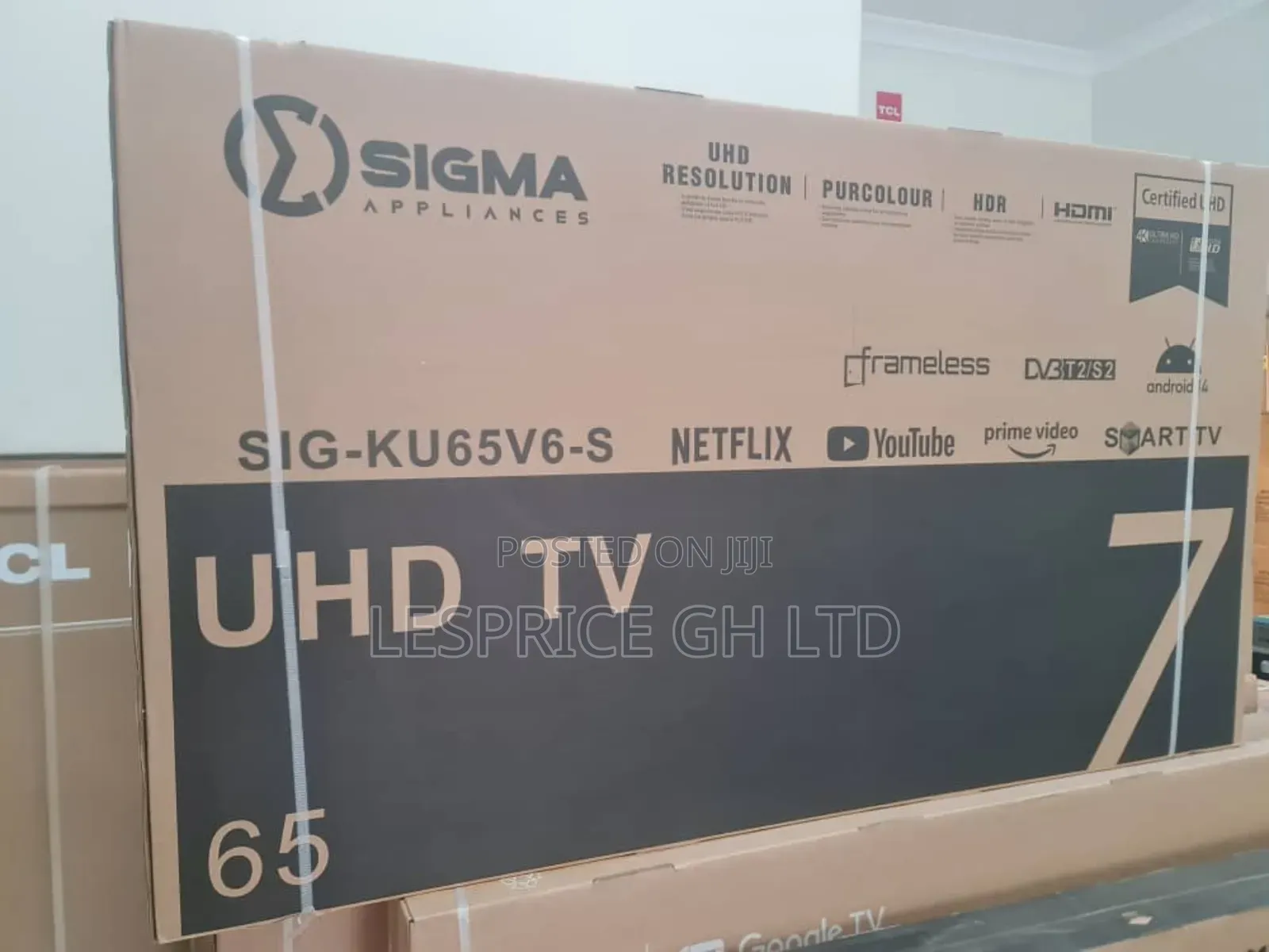 Call for the Sigma 65" Smart Android Tv Now.