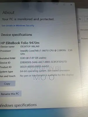 Laptop HP EliteBook Folio 1020 G1 8GB Intel Core i7 SSD 160GB