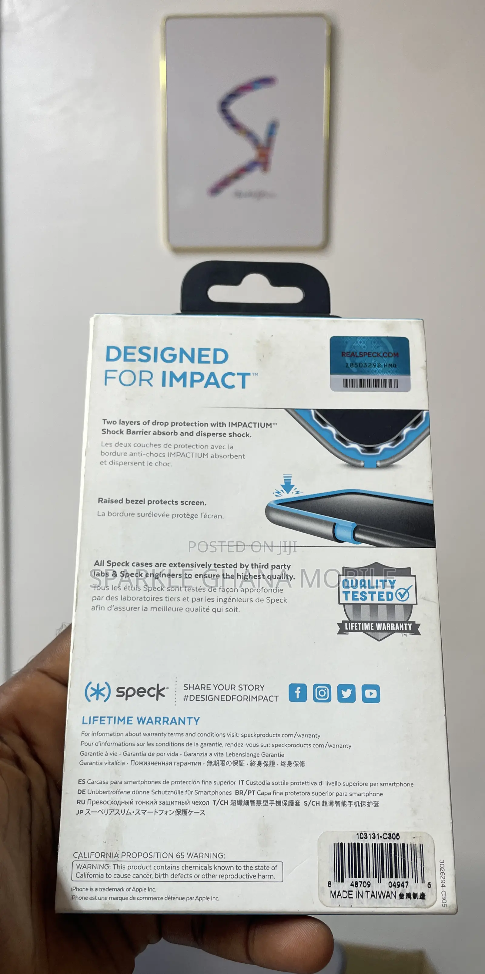 iPhone X Speck Presido Grip Case
