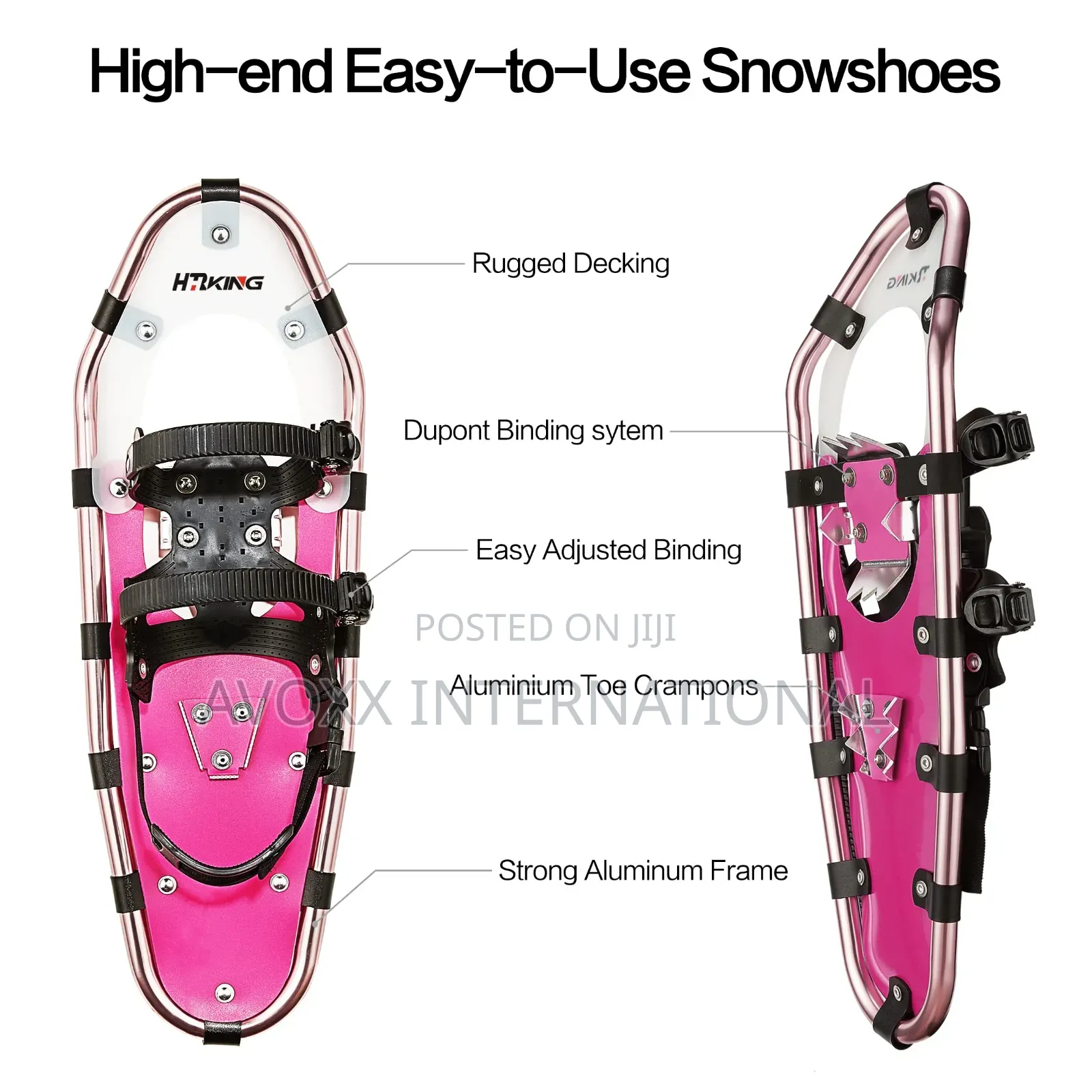 Hrking Lightweight Terrain Showshoes Set,Women Men Kids 21"