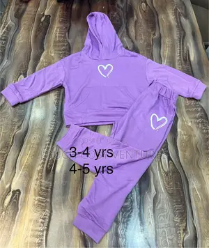 Princess Purple Hoodie and Jogging With Front Pocket