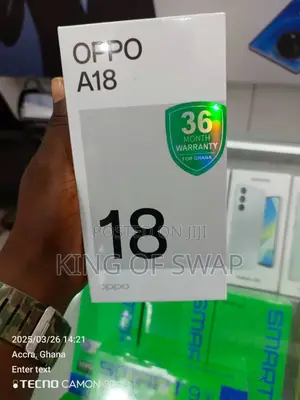 New Oppo A18 128 GB Black