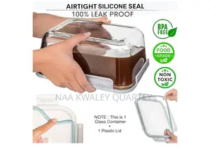 2.5 L Borosilicate Glass Storage Bowl