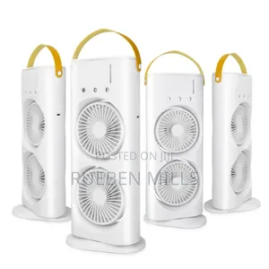 Rechargeable Portable Misting Cooling Fan - Double Head