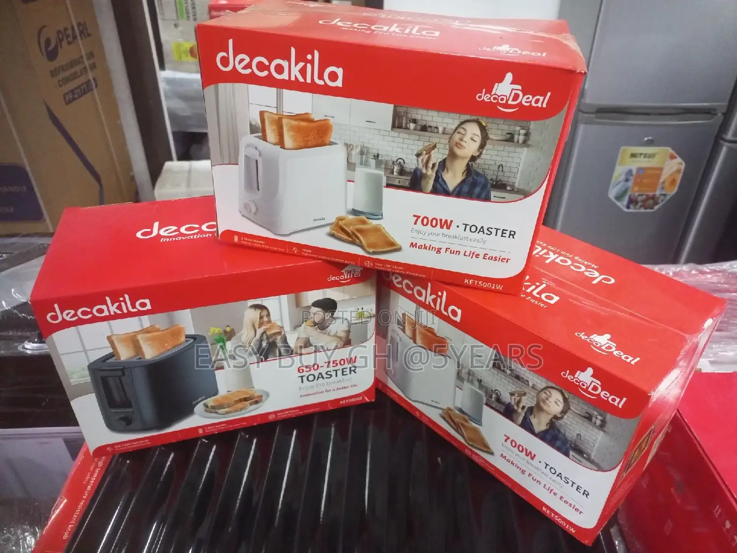 Colorful Decakila Toaster 650-750w