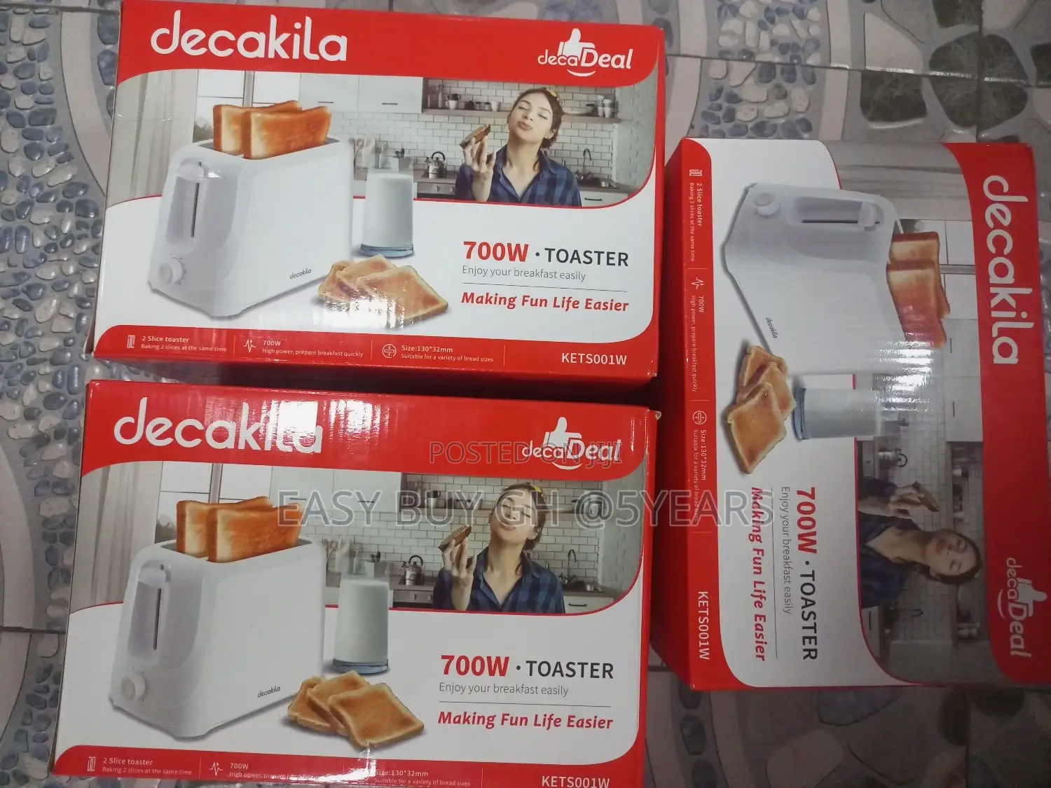 Decakila 700w Scientific Proven Breakfast Toaster