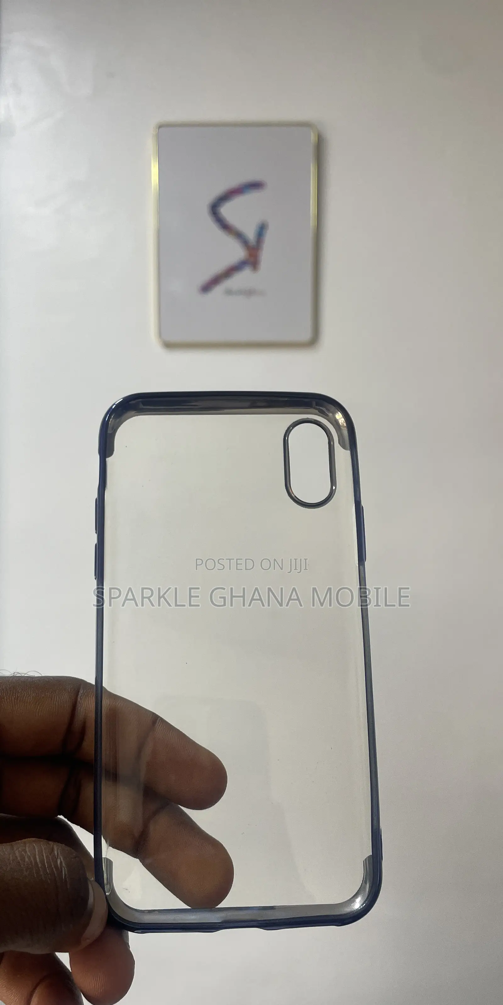 iPhone X Blue Boarder Case