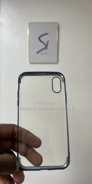 iPhone X Blue Boarder Case