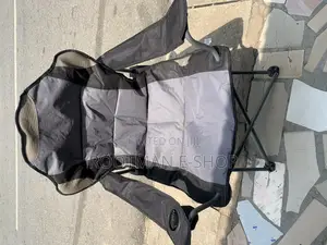Jumbo Folding Fishing Chair With Cup Holder and Bag Grey