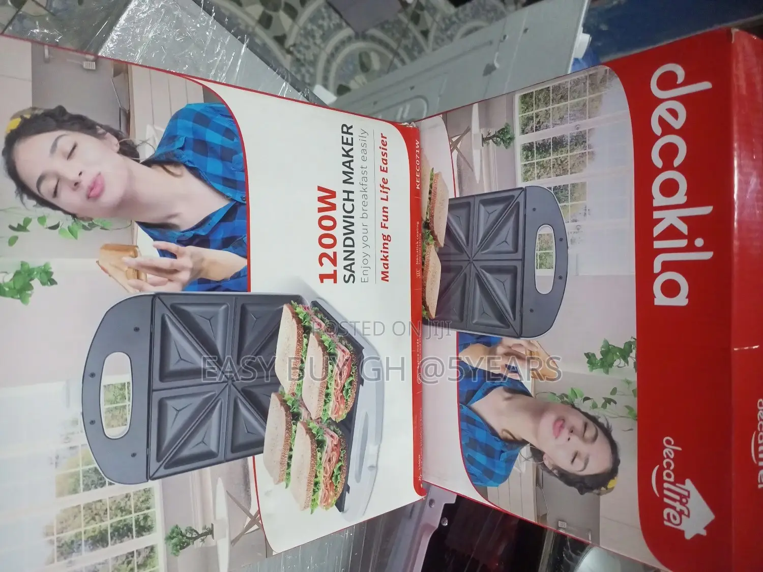 Fantastic Decakila Sandwich Maker Machine 1200w