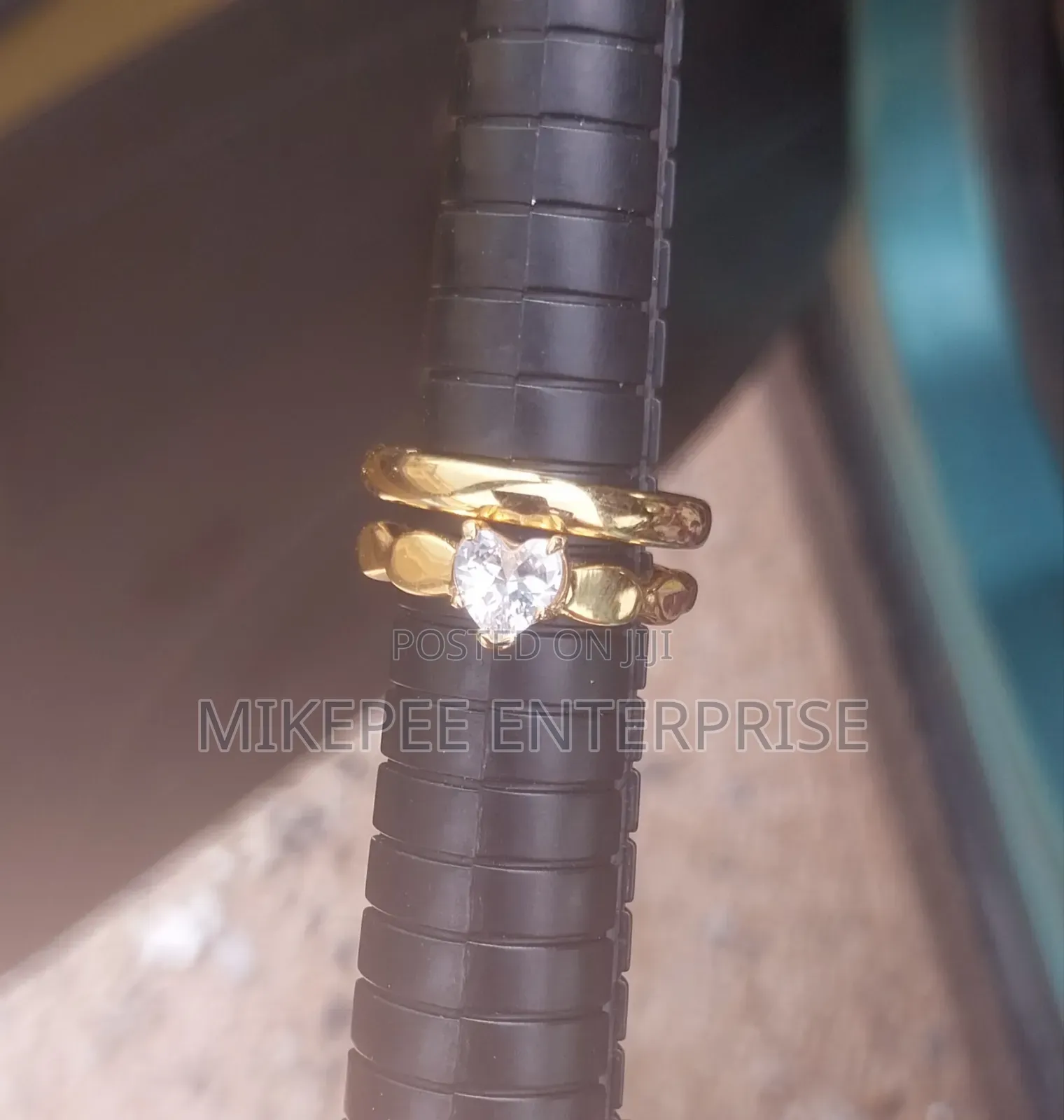 Quality Non Fading Titanium/Tungsten Gold Plated Rings