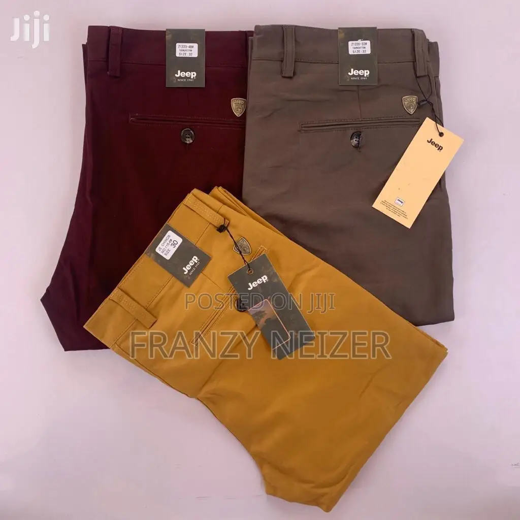 Stretchy Khaki Trousers