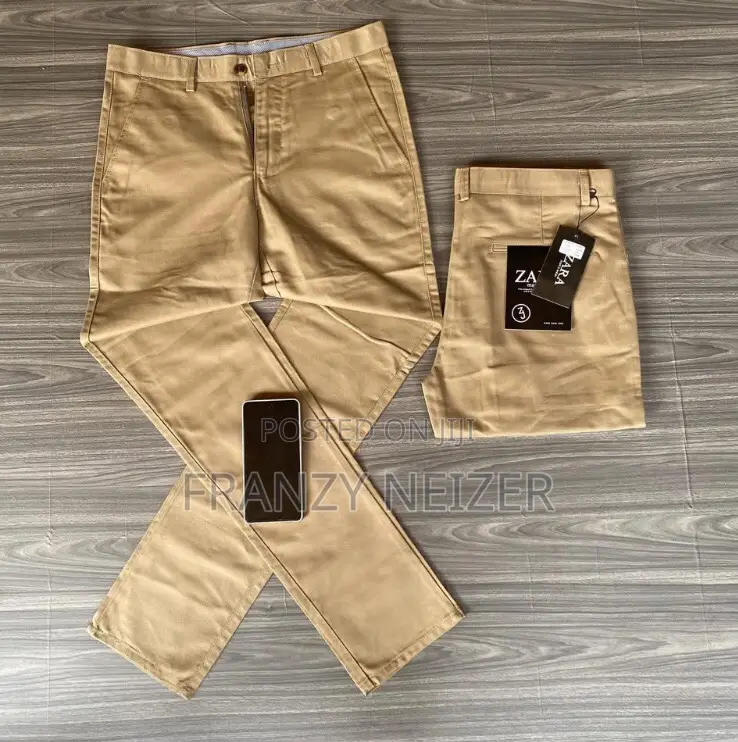 Stretchy Khaki Trousers