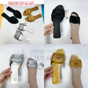 Designer Flat Slippers for Women