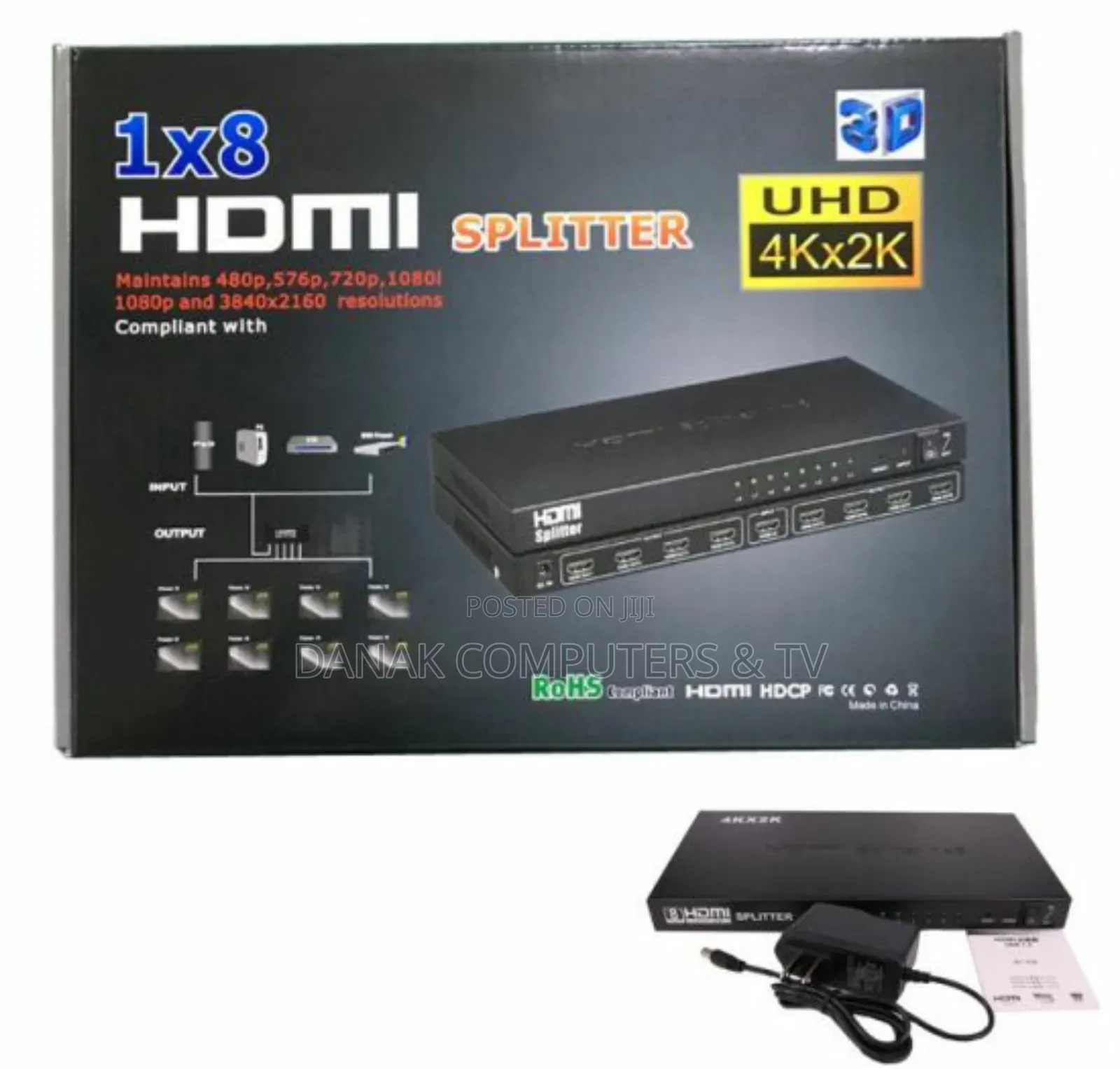 Hdmi Splitter 1x8