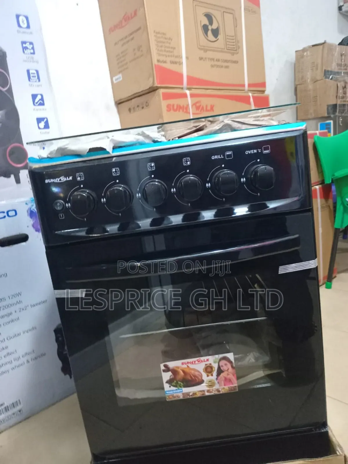 Chigo 4 Burner Gas Cooker - Modern Look!