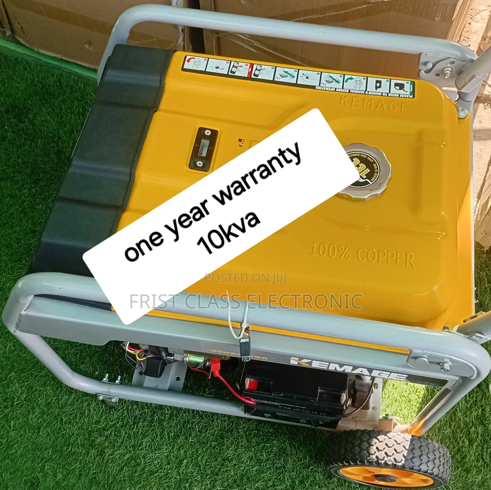 Easy Transport 10kva Petrol Generator With Wheels