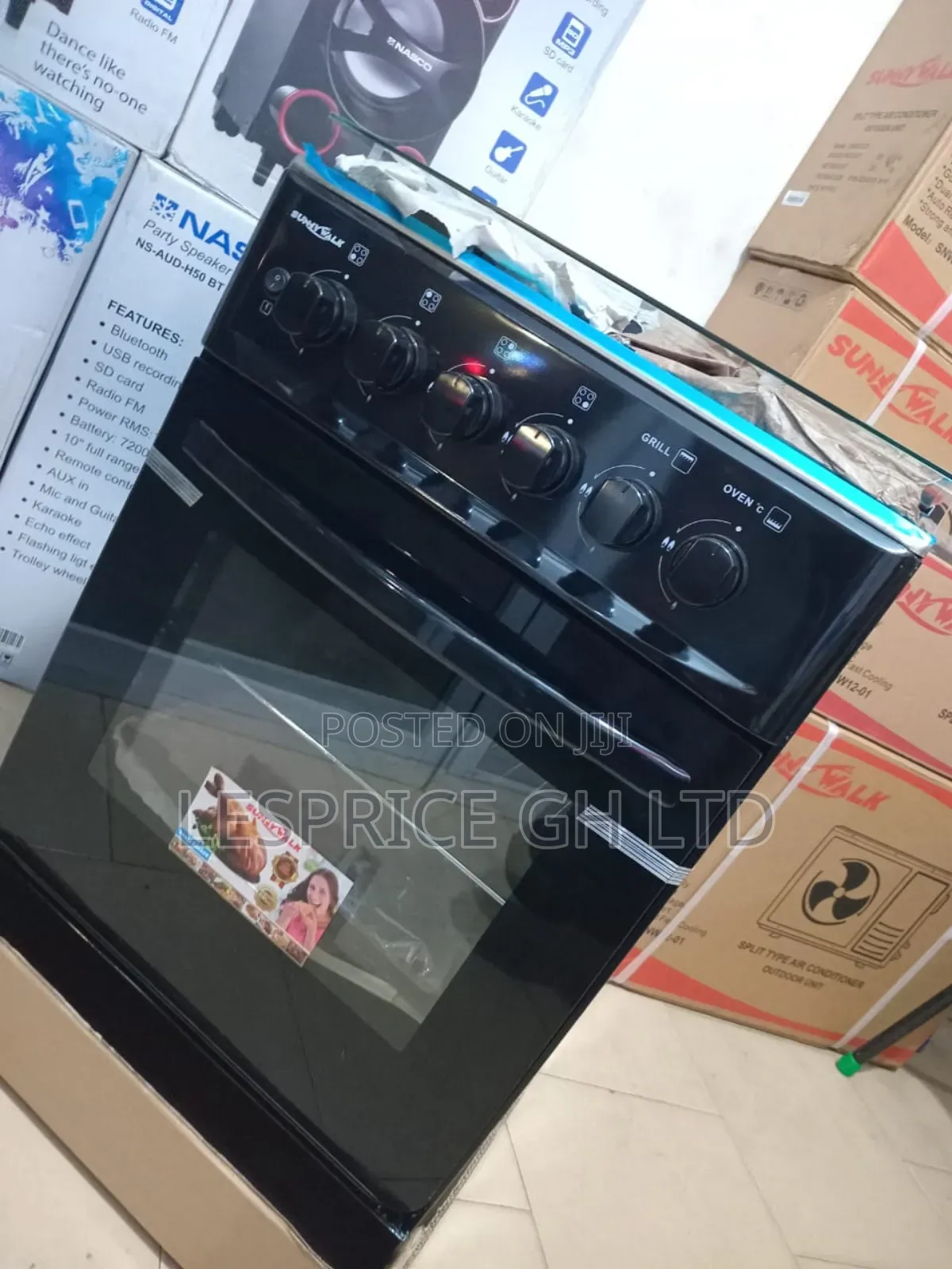 Chigo 4 Burner Gas Cooker - Stable Secure!