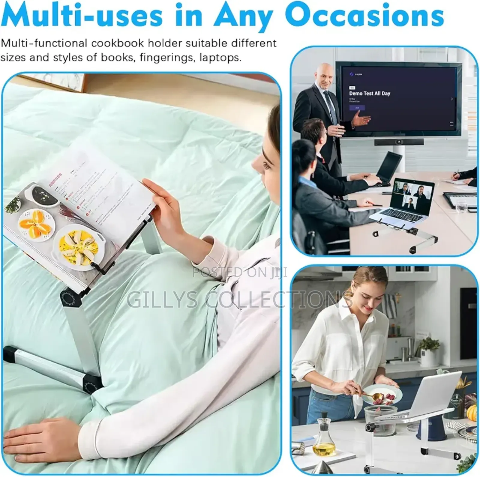 Multifunctional Laptop and Book Stand