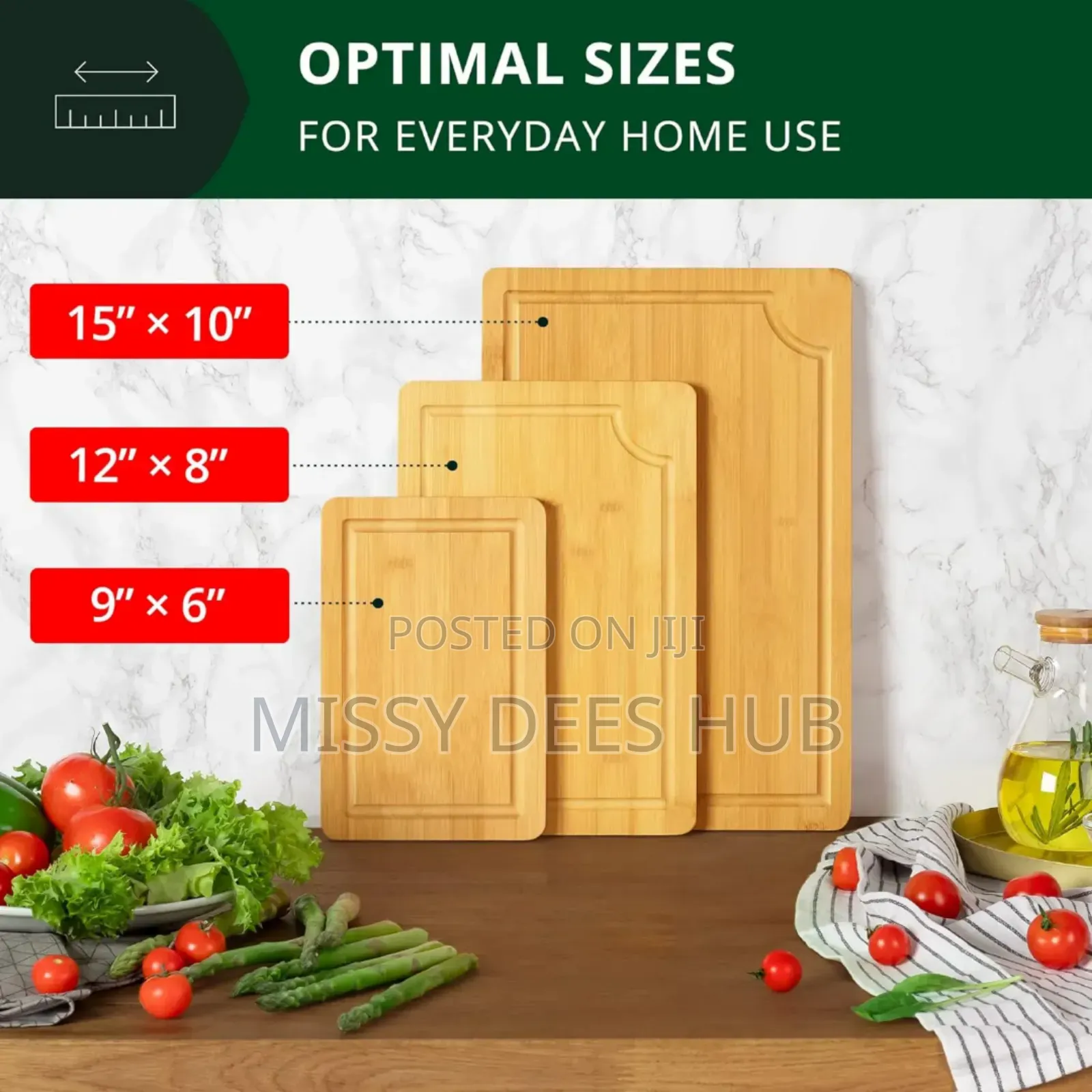 3pcs High Quality Bamboo Cutting Boards