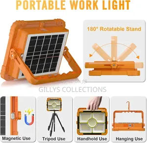 Solar Led Lights Risemart Rechargeable Work Light,