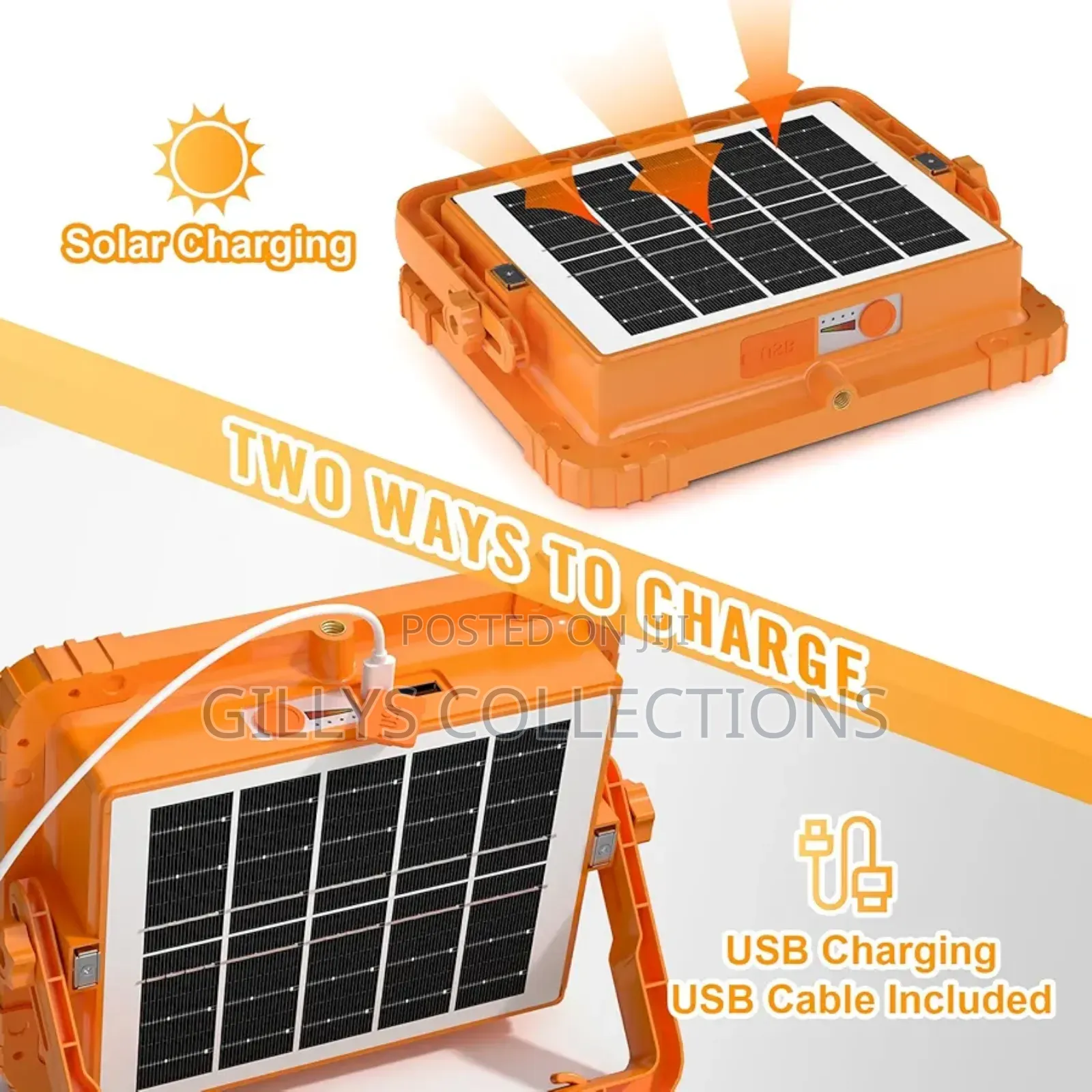 Solar Led Lights Risemart Rechargeable Work Light,