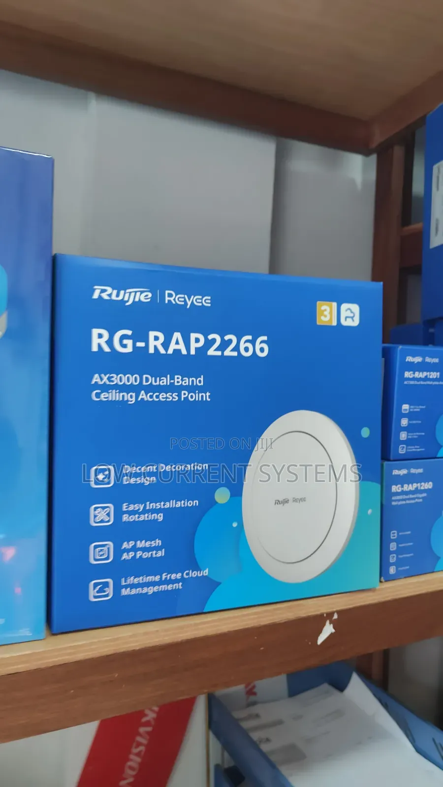 Ruijie Access Point Wifi 6 Dual Band Ap Ceiling Wireles 2266