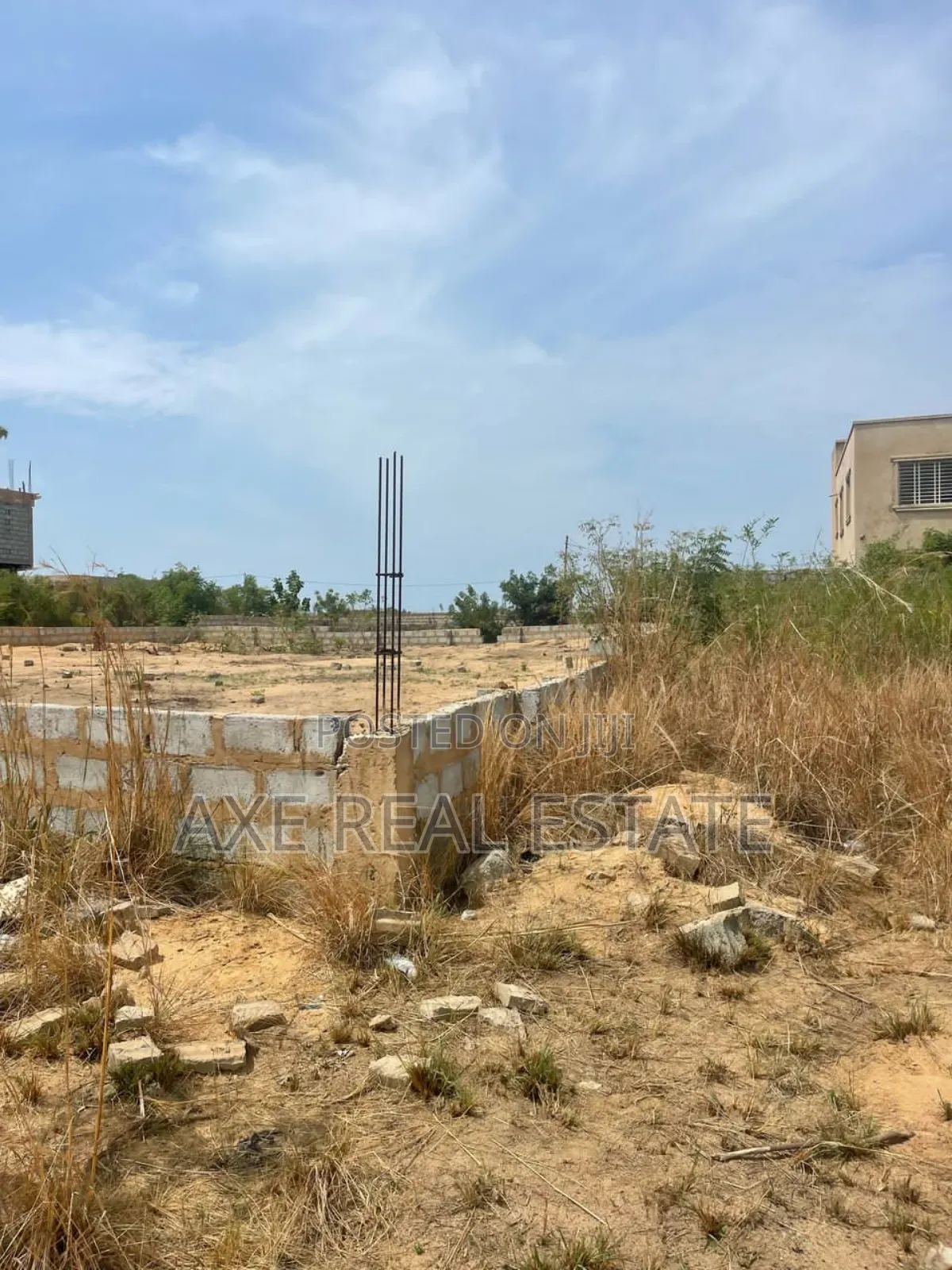 Demarcated With Free Court Stamp on Half Plot at Prampram