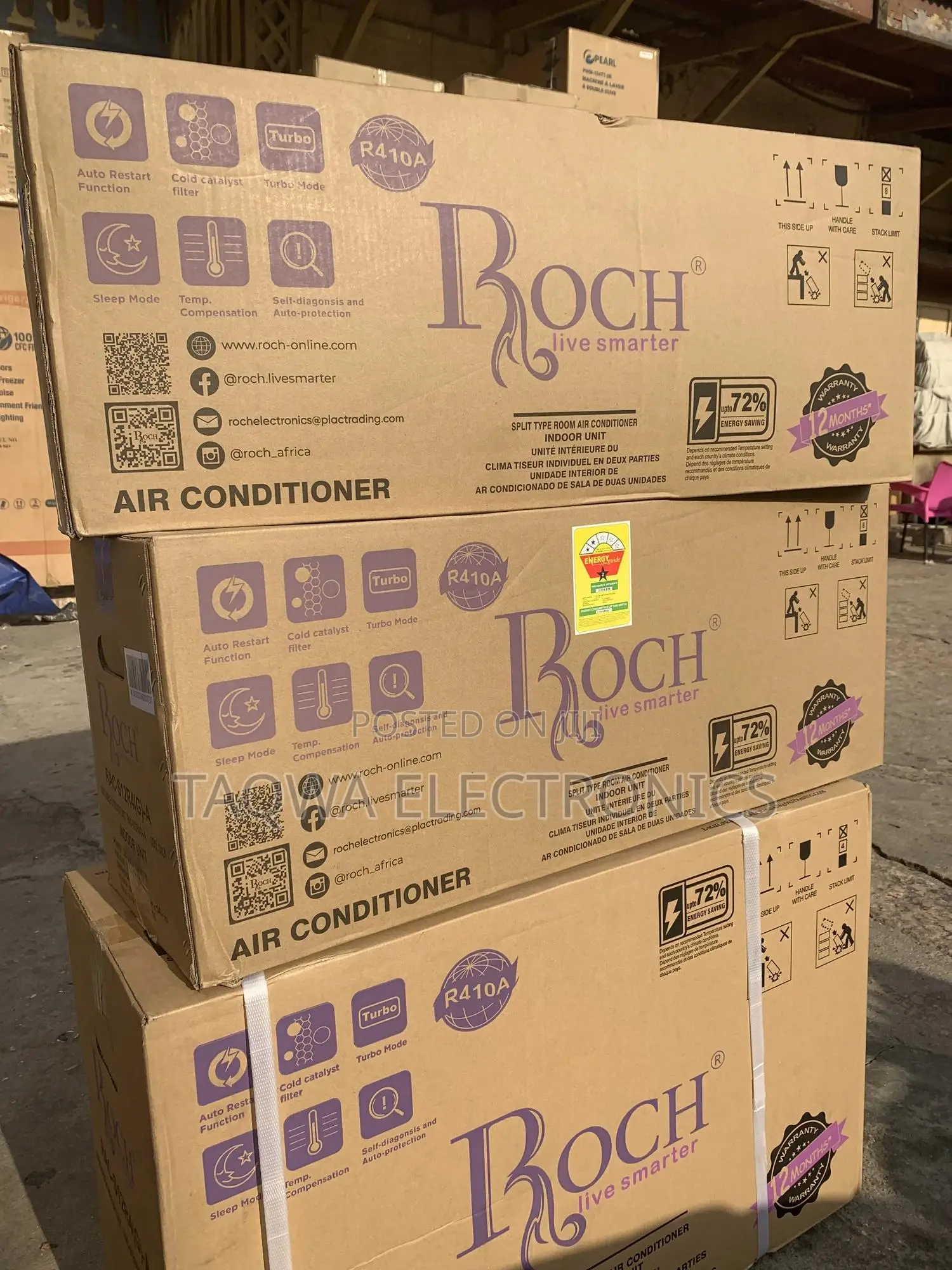 Up to 75% Energy Savings Roch 1.5hp Air Conditioner