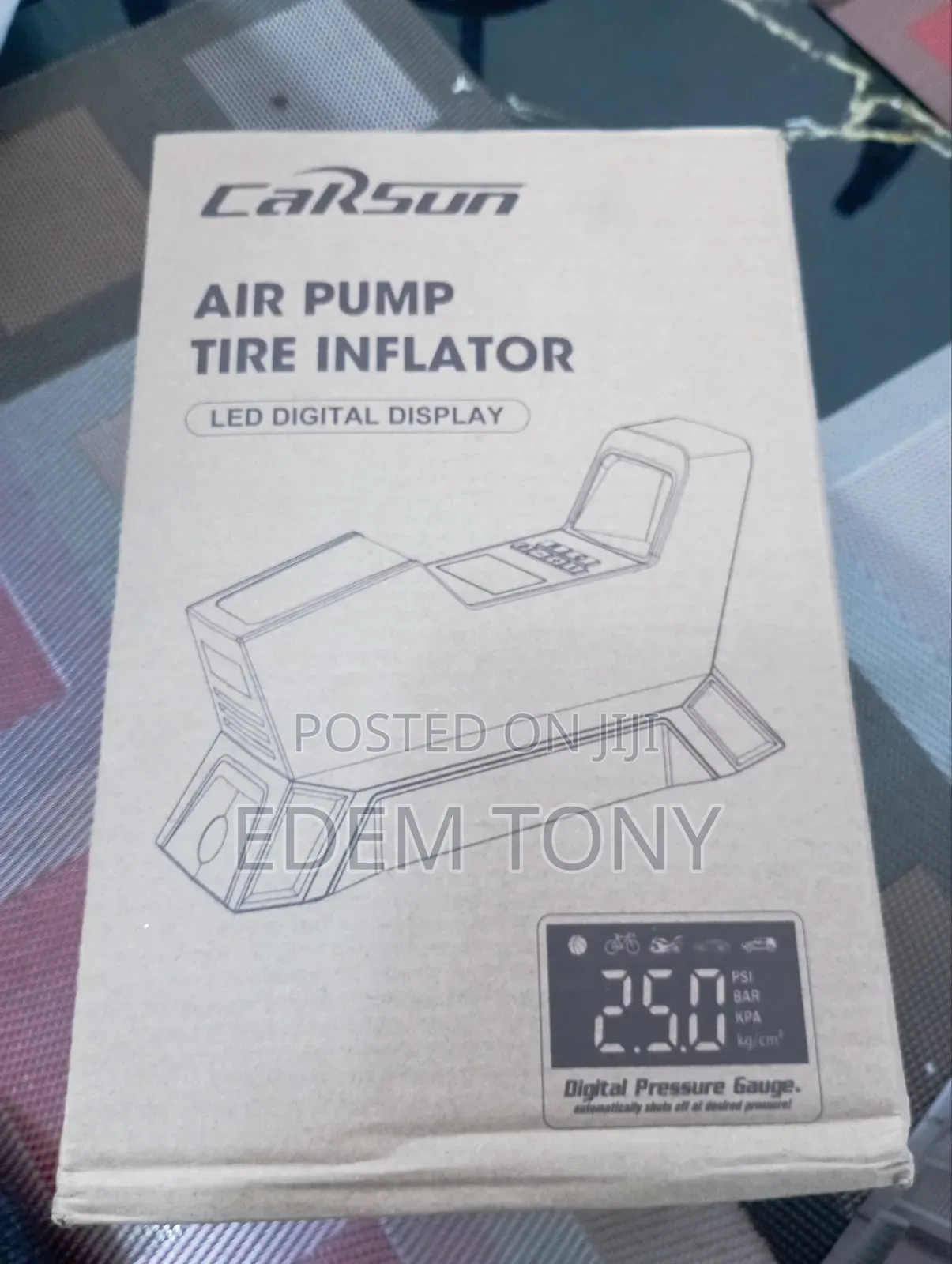 Carsun Rechargeable Air Pump Tire Inflator