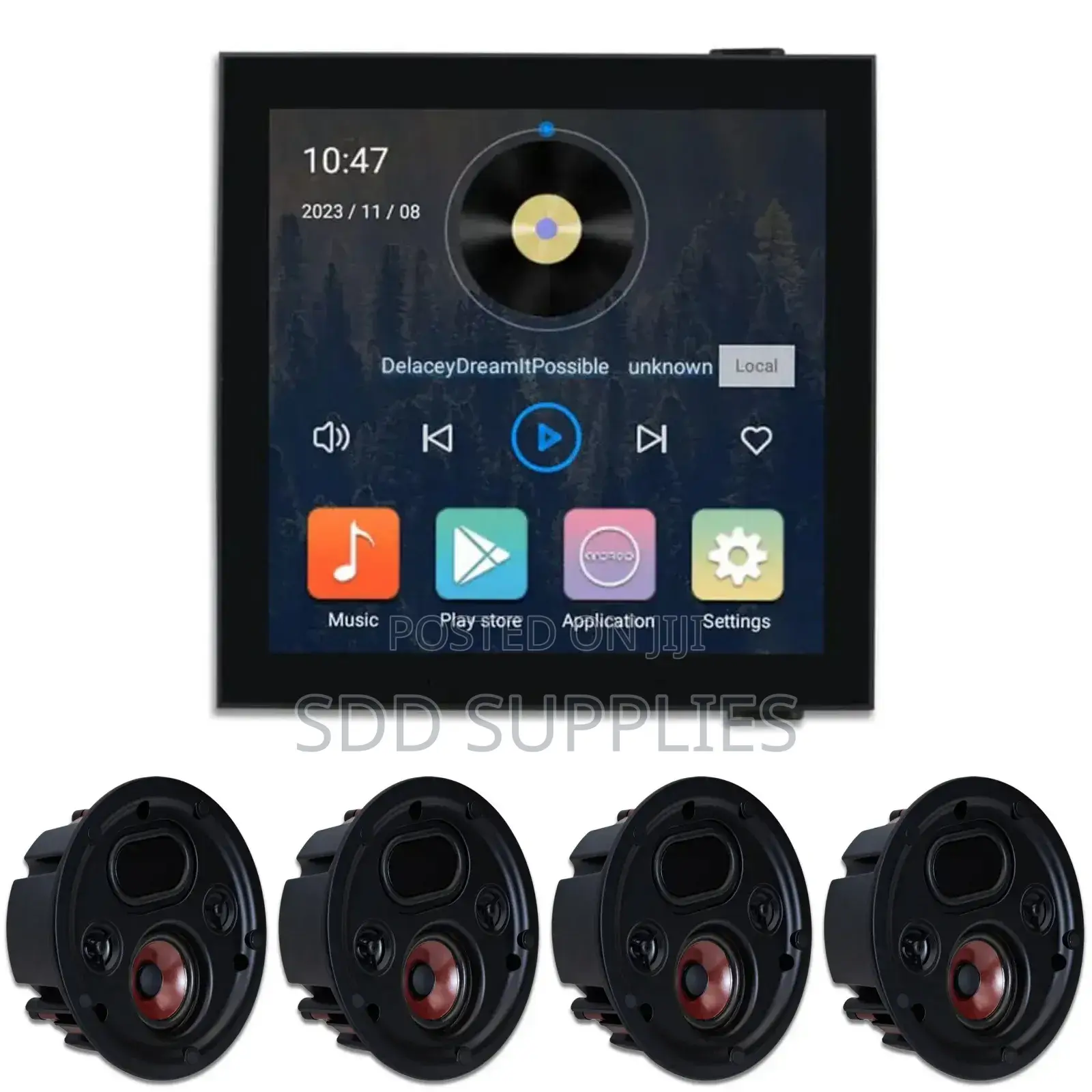 4set of SDD Luxury Ceiling Speaker Woofer 120w Amplfier