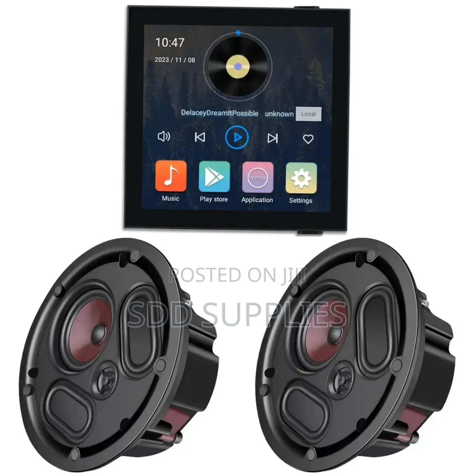 2set of 3 Way Acoustic Selling Speaker 2zone 120w Amplfier