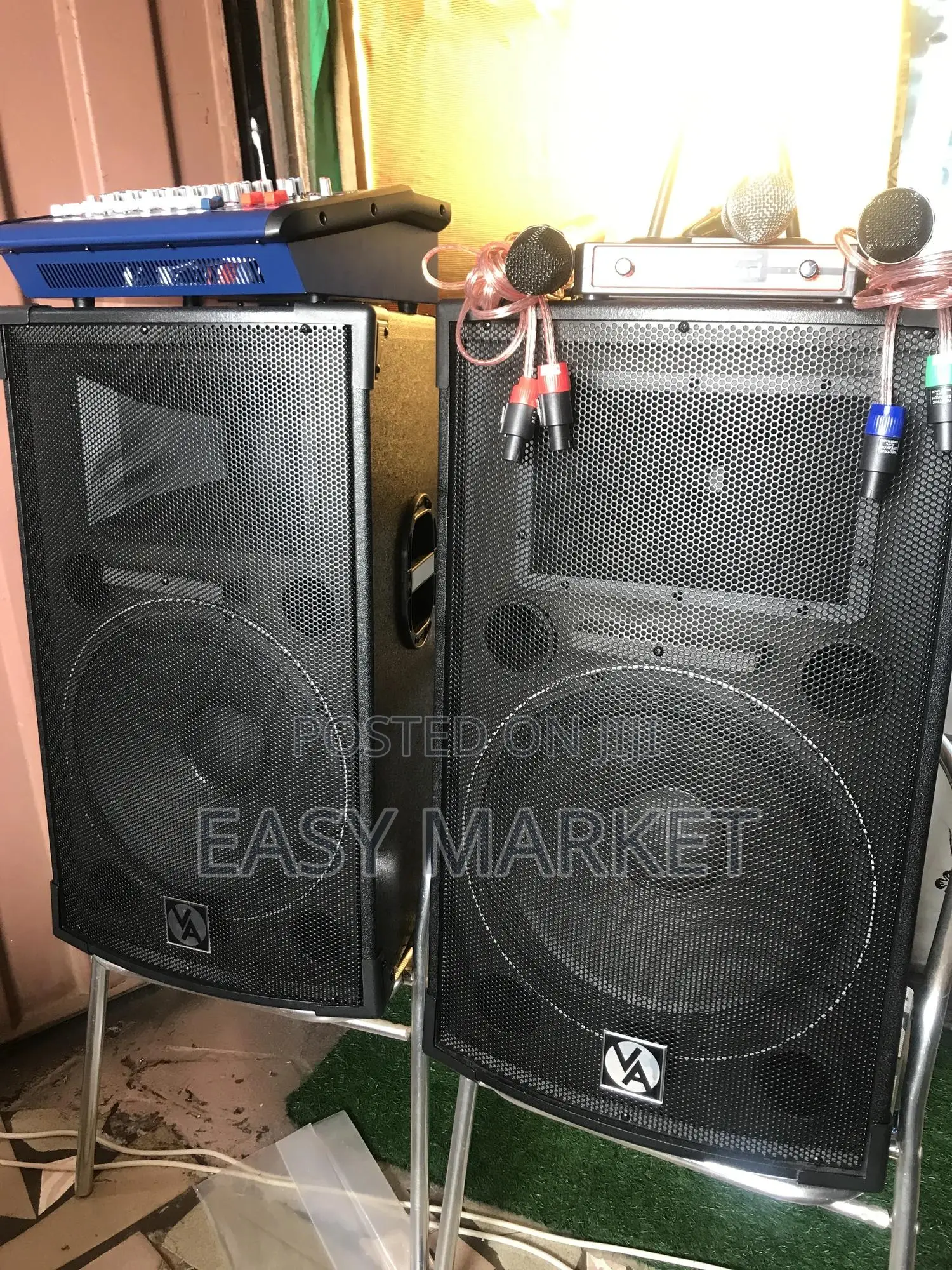 Speaker With Mic Mixer Set