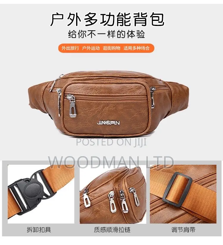 Genuine Leather Waist Bags/Chest Bags