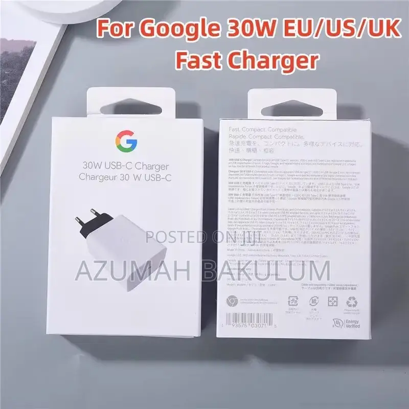 Google Pixel 30w Usb-C Complete Fast Charger