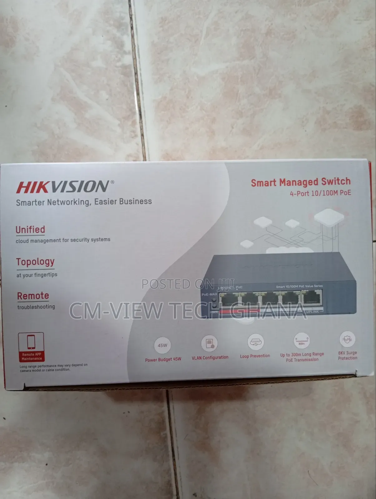 4port Hikvision Poe Managed Switch (Non Gigabit)